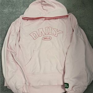 Daily Drills Light Pink Hoodie Stitch hoodie , sold out